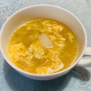 長芋と卵のトロふわスープ
